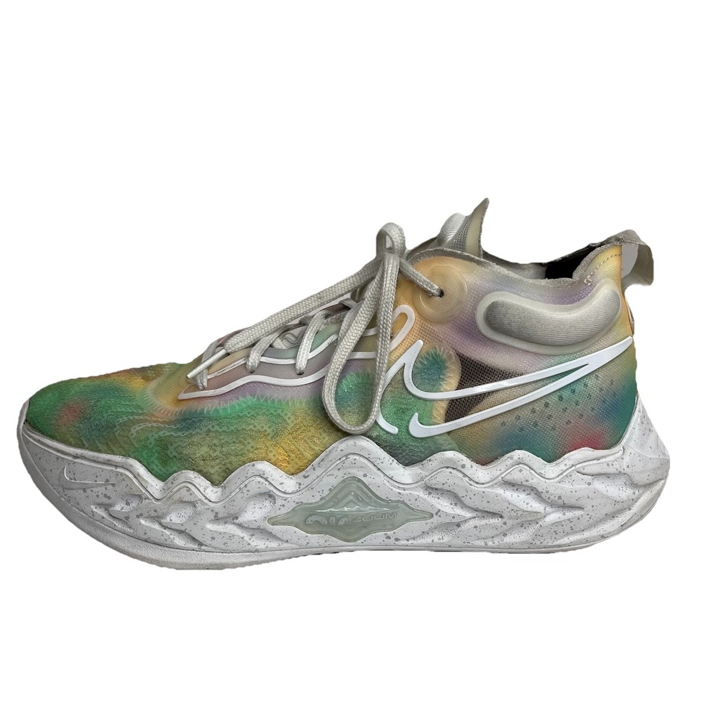 Nike Air Zoom GT RUN Men's 8 Multicolor Tie Dye Basketball Shoe DA7920-900 Y2K